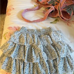 Floral Ruffle Skirt